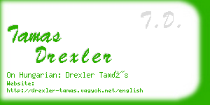 tamas drexler business card